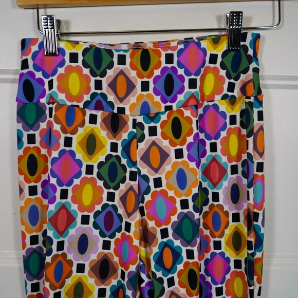 Lesley Evers Women's Size Tiny (XXS) Retro 60's Groovy Flare Leggings - Picture 3 of 7